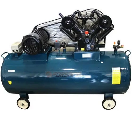 Изображение товара Компрессор 4-х поршневой с ременным приводом Forsage 600л (7.5кВт, 950 об/мин, ресивер 500л, 900л/м, 380В,) F-TB390-500(48131)