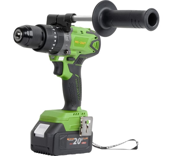 Изображение товара Шуруповерт аккумуляторный PROCRAFT PA18BL 20В 50Нм (2 АКБ 4Ач+ЗУ+Кейс) PA18BL-2B-C