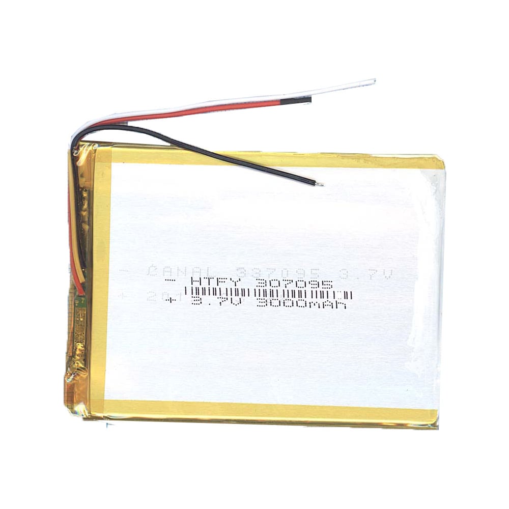 Изображение товара Аккумулятор AMPERIN Li-Pol 3*70*95мм 2500мАч 3pin