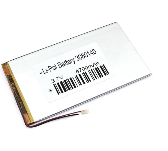 Изображение товара Аккумулятор AMPERIN Li-Pol батарея 3*80*140мм 2pin 3.7V/4700mAh 079691