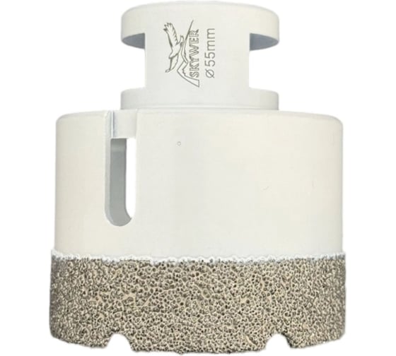 Изображение товара Коронка алмазная универсальная SKYWER 55 мм, М14, высота сегмента 15 мм SK-SAU55