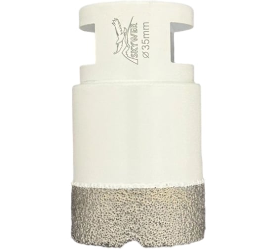 Изображение товара Коронка алмазная универсальная SKYWER 35 мм, М14, высота сегмента 15 мм SK-SAU35