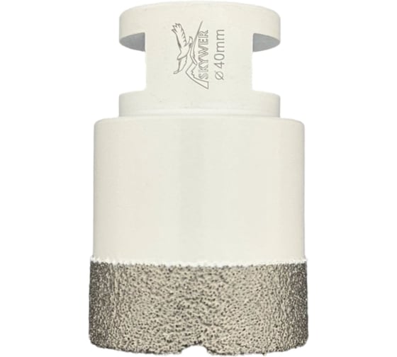 Изображение товара Коронка алмазная универсальная SKYWER 40 мм, М14, высота сегмента 15 мм SK-SAU40