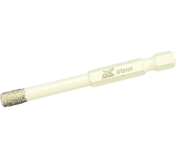 Изображение товара Коронка алмазная универсальная SKYWER 6 мм, HEX, высота сегмента 10 мм SK-SAU6