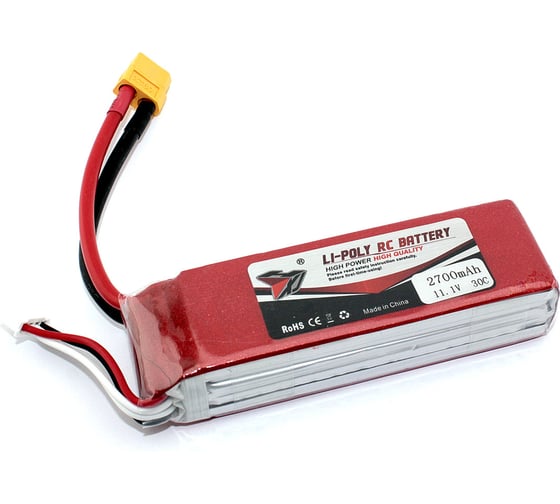 Изображение товара Аккумулятор AMPERIN Li-Pol 11.1V 803496 2700mah разъем XT60-Plug 096972