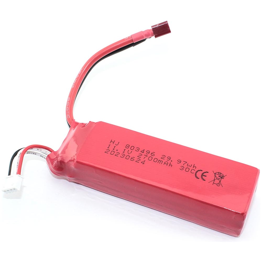 Изображение товара Аккумулятор AMPERIN Li-Pol 11.1V 803496 2700mah разъем T-Plug 096971