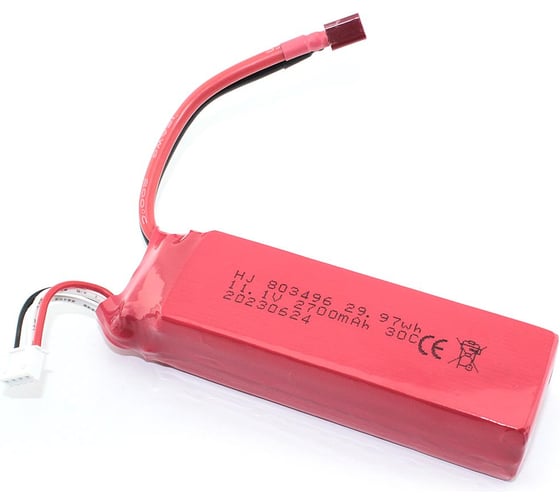 Изображение товара Аккумулятор AMPERIN Li-Pol 11.1V 803496 2700mah разъем T-Plug 096971