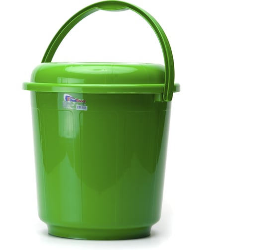 Изображение товара Ведро ООО "ТД "ДИМПЛАСТ" 9 л с крышкой цвет микс 2 шт 4680303580032