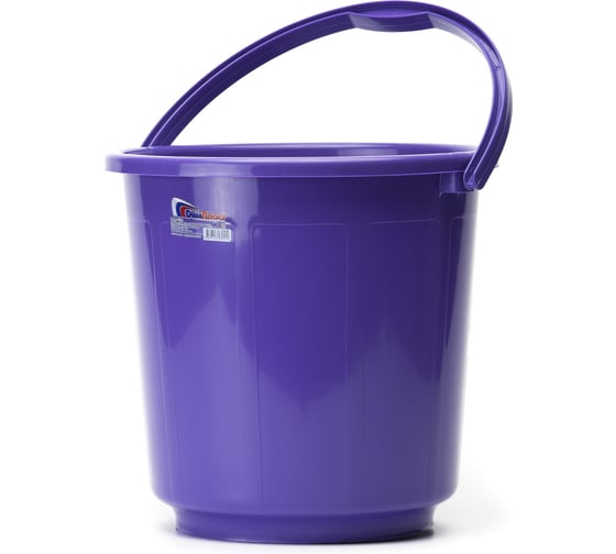 Изображение товара Ведро ООО "ТД "ДИМПЛАСТ" 13 л без крышки цвет микс 3 шт 4680303580094