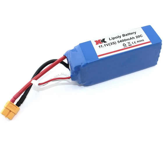 Изображение товара Аккумулятор AMPERIN Li-Pol 11.1V 803496 5400mAh разъем XT60-Plug 096973