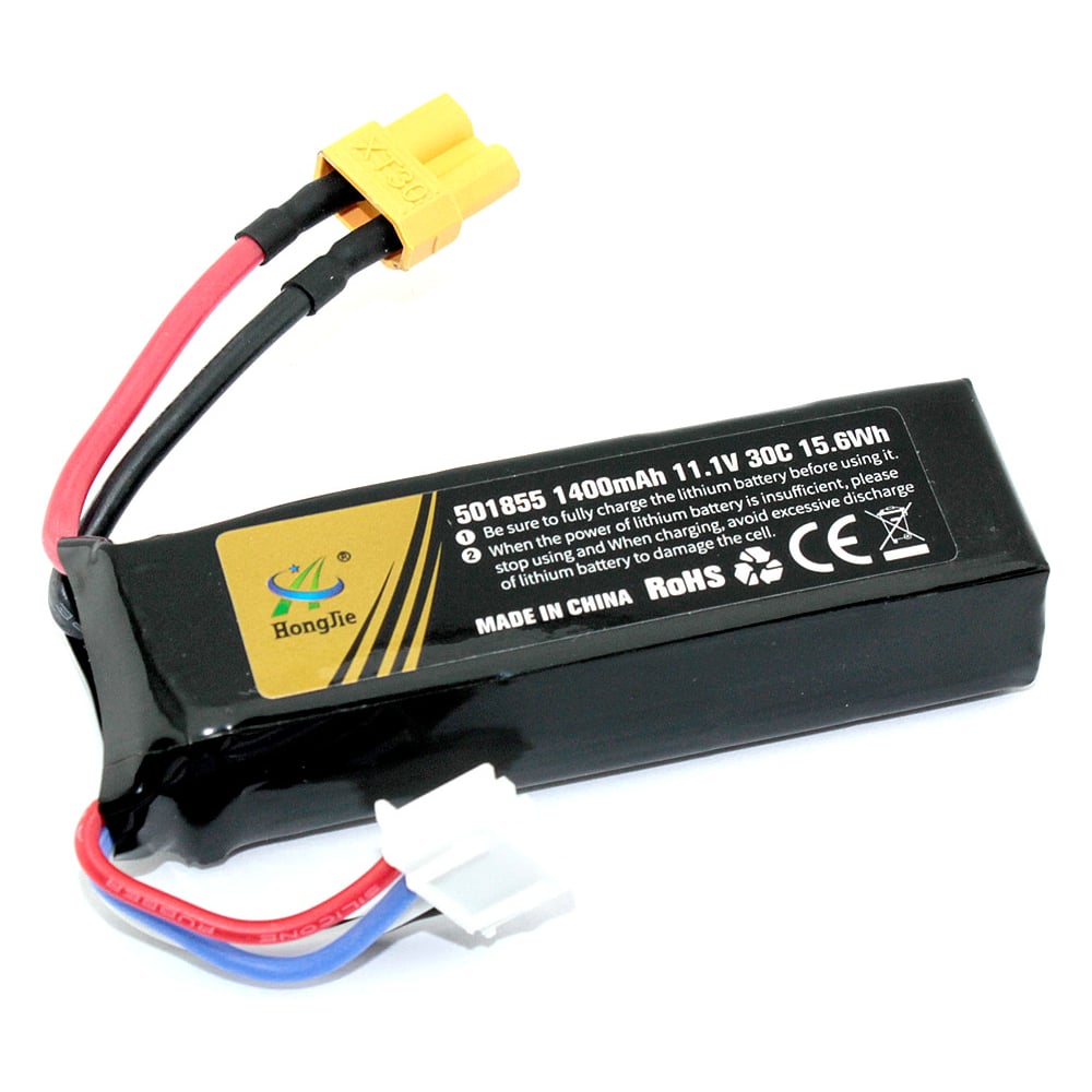 Изображение товара Аккумулятор AMPERIN Li-Pol 11.1V 1400mAh с разъемом XT30-plug