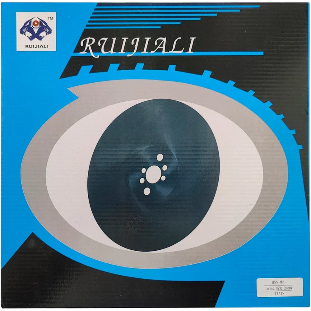 Изображение товара Пильный диск по нержавеющей стали RUIJIALI HSS DMo5 TiAlN 315x2.5x32 240 BW