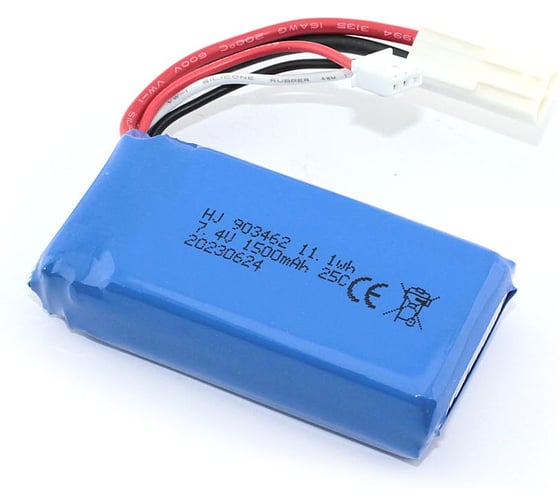 Изображение товара Аккумулятор AMPERIN Li-Pol 7.4v 903462 1500mah разъем EL 096990