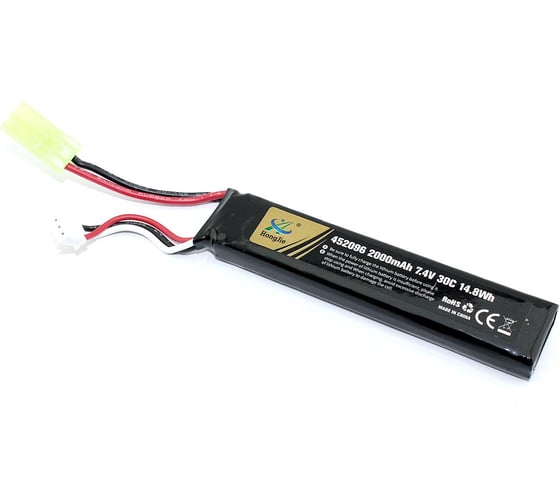 Изображение товара Аккумулятор AMPERIN Li-Pol 7.4V 452096 2000mAh разъем mini Tamiya plug 096996