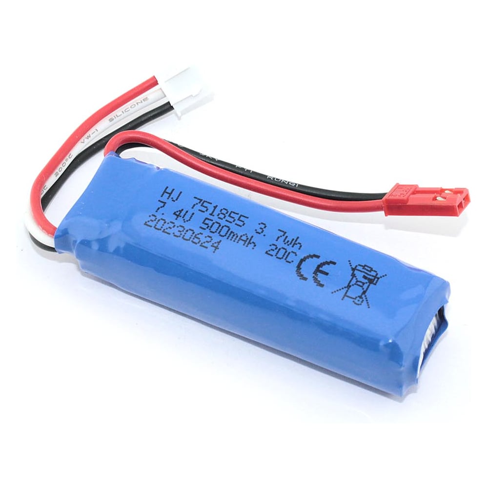 Изображение товара Аккумулятор AMPERIN Li-Pol 7.4v 500mah JST 097004