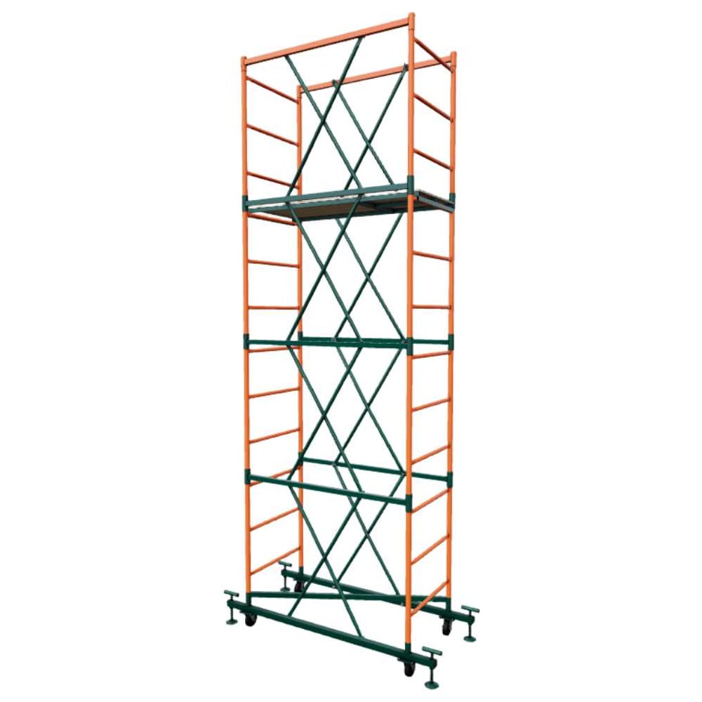 Изображение товара Высотная вышка-тура модульная РИЗ 5.2 м с площадкой и колесами