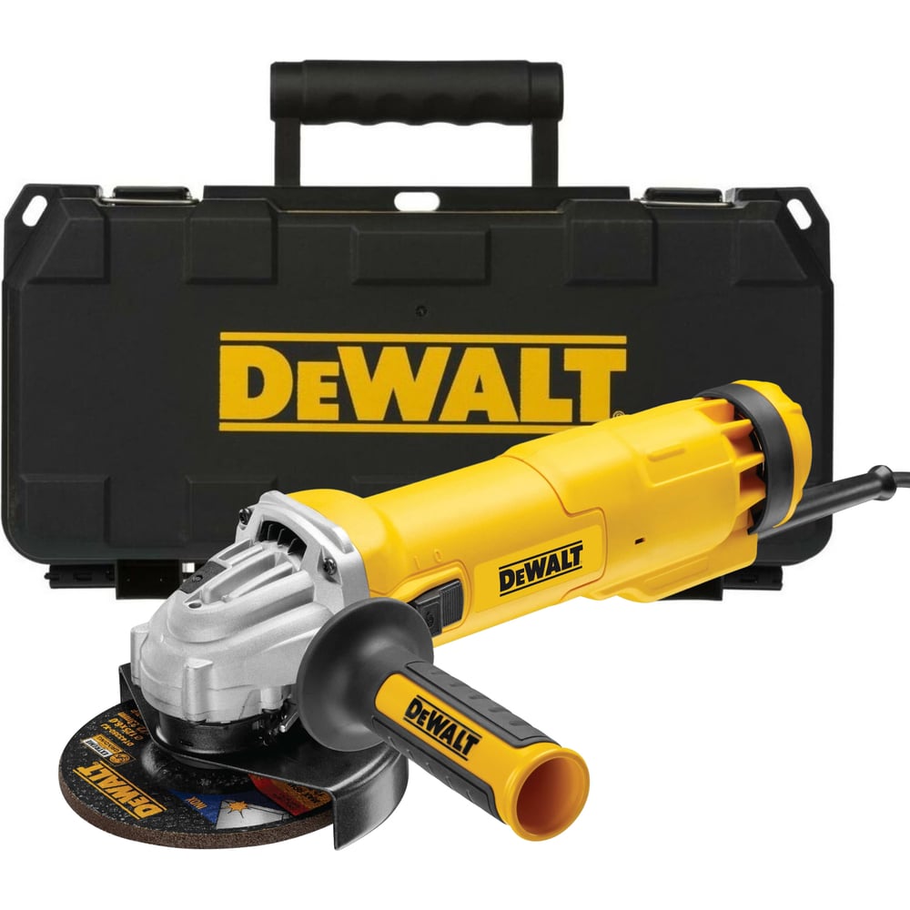 Угловая шлифмашина Dewalt DWE4207K, 1010 Вт, 125 мм, 11000 об/мин, в кейсе DWE4207K-QS