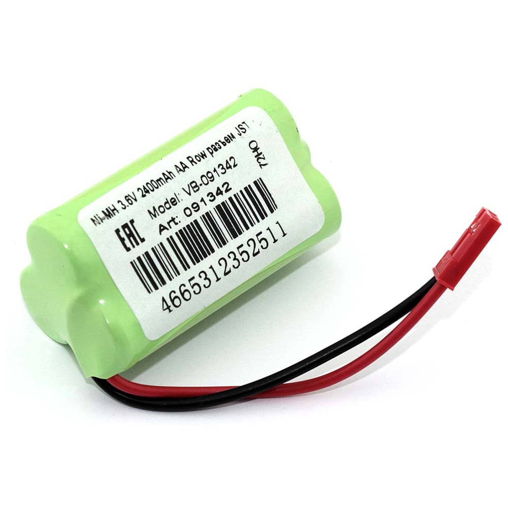 Изображение товара Аккумулятор AMPERIN Ni-MH 3.6V 2400mAh AA Row разъем JST 091342