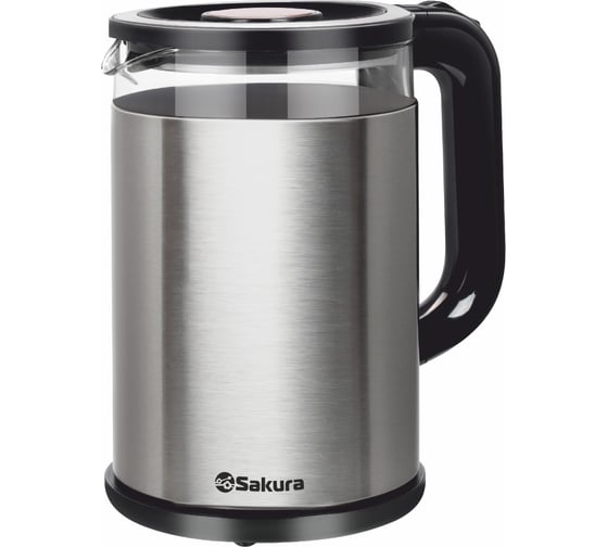 Изображение товара Чайник электрический Sakura SA-2742MS (1.8) стекл двухслойн подсв УТ000003366