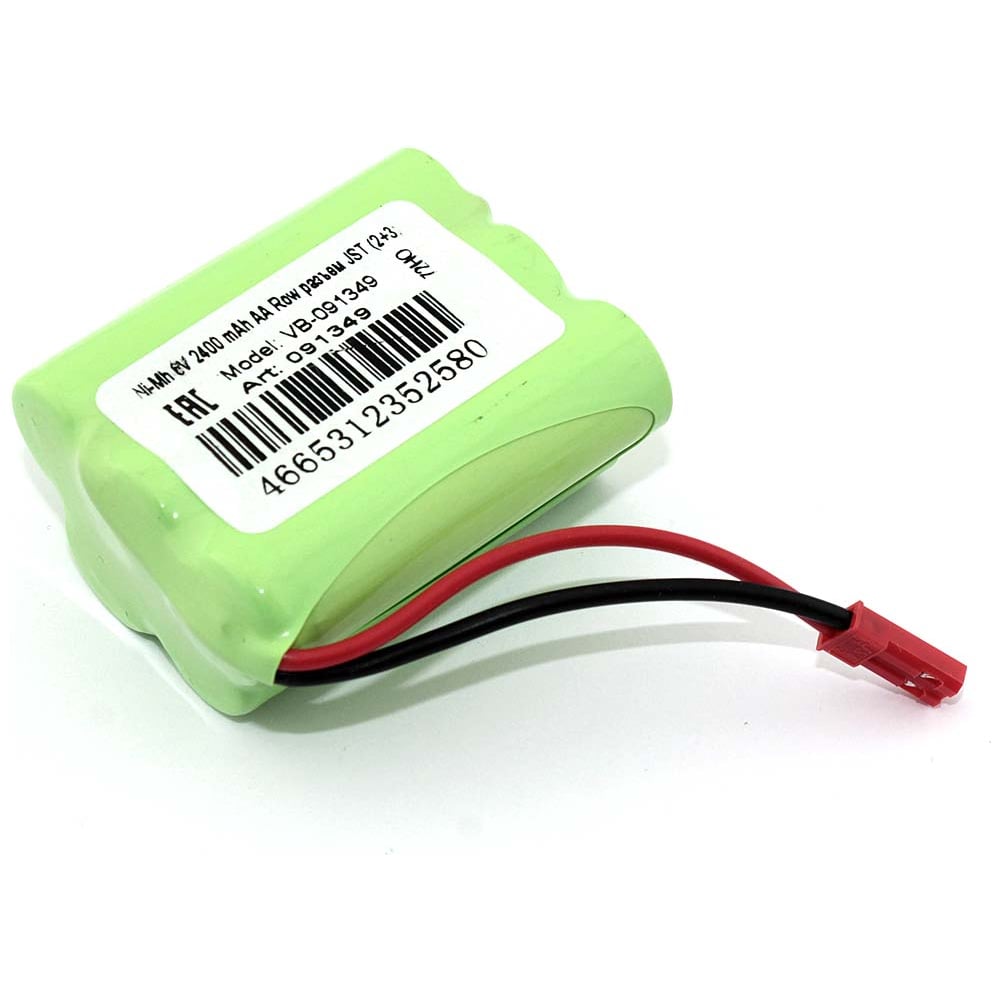 Изображение товара Аккумулятор Ni-Mh 6V 2400 mAh AA Row с разъемом JST