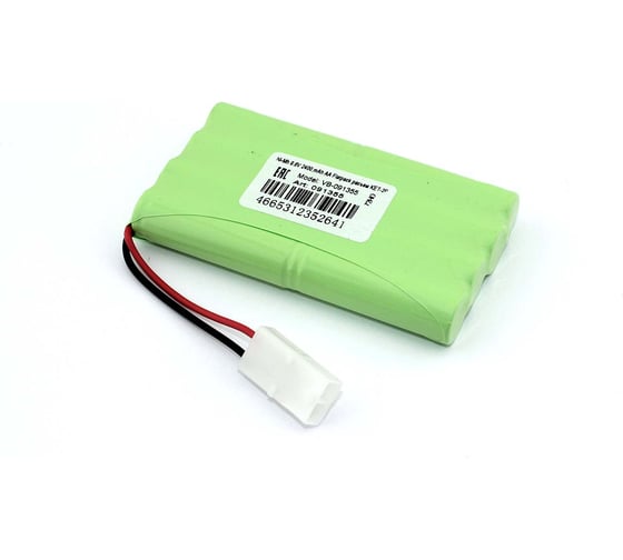 Изображение товара Аккумулятор AMPERIN Ni-Mh 9.6V 2400 mAh AA Flatpack разъем KET-2P 091355