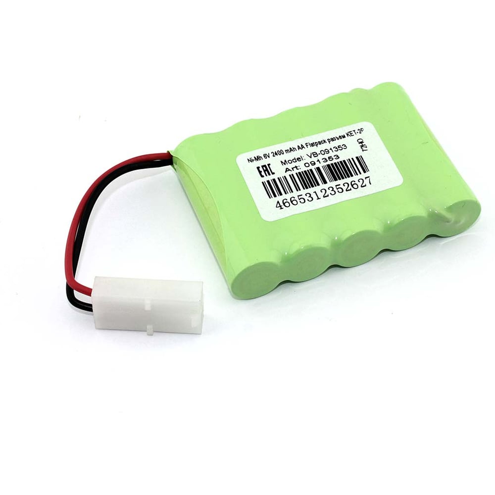 Изображение товара Аккумулятор AMPERIN Ni-Mh 6V 2400mAh AA KET-2P