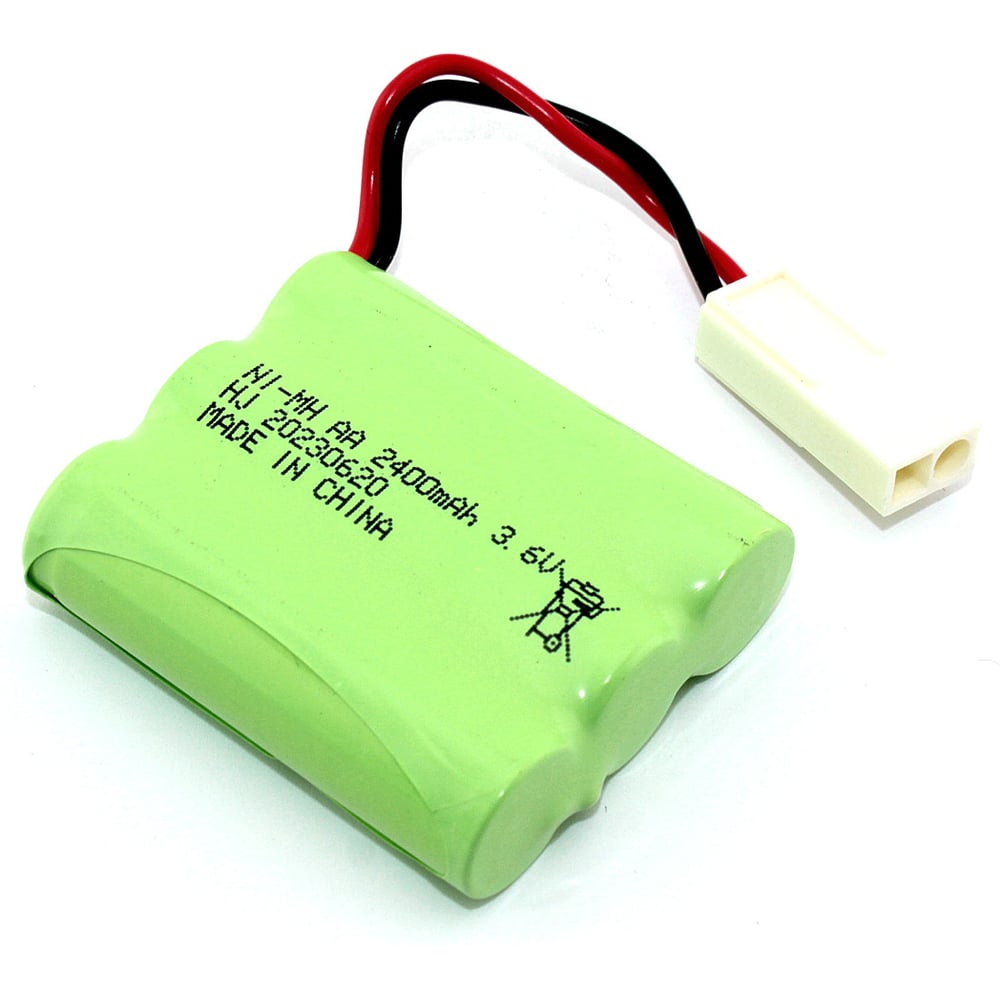 Изображение товара Аккумулятор AMPERIN Ni-MH 3.6V 2400mAh AA Flatpack разъем EL-2P 096927