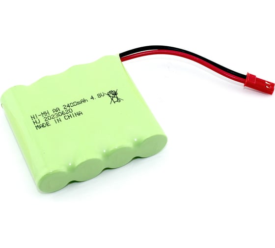 Изображение товара Аккумулятор AMPERIN Ni-Mh 4.8V 2400 mAh AA Flatpack разъем JST 096932