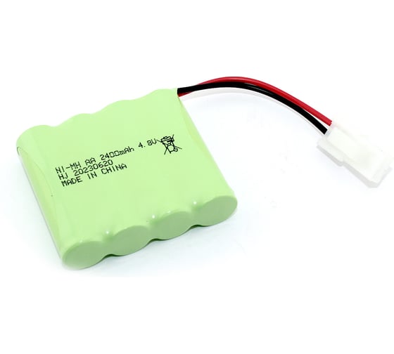 Изображение товара Аккумулятор AMPERIN Ni-Mh 4.8V 2400 mAh AA Flatpack разъем 5559 096935