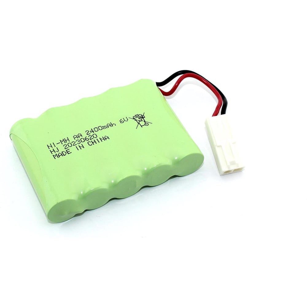 Изображение товара Аккумулятор AMPERIN Ni-Mh 6V 2400 mAh AA Flatpack разъем EL-2P 096948