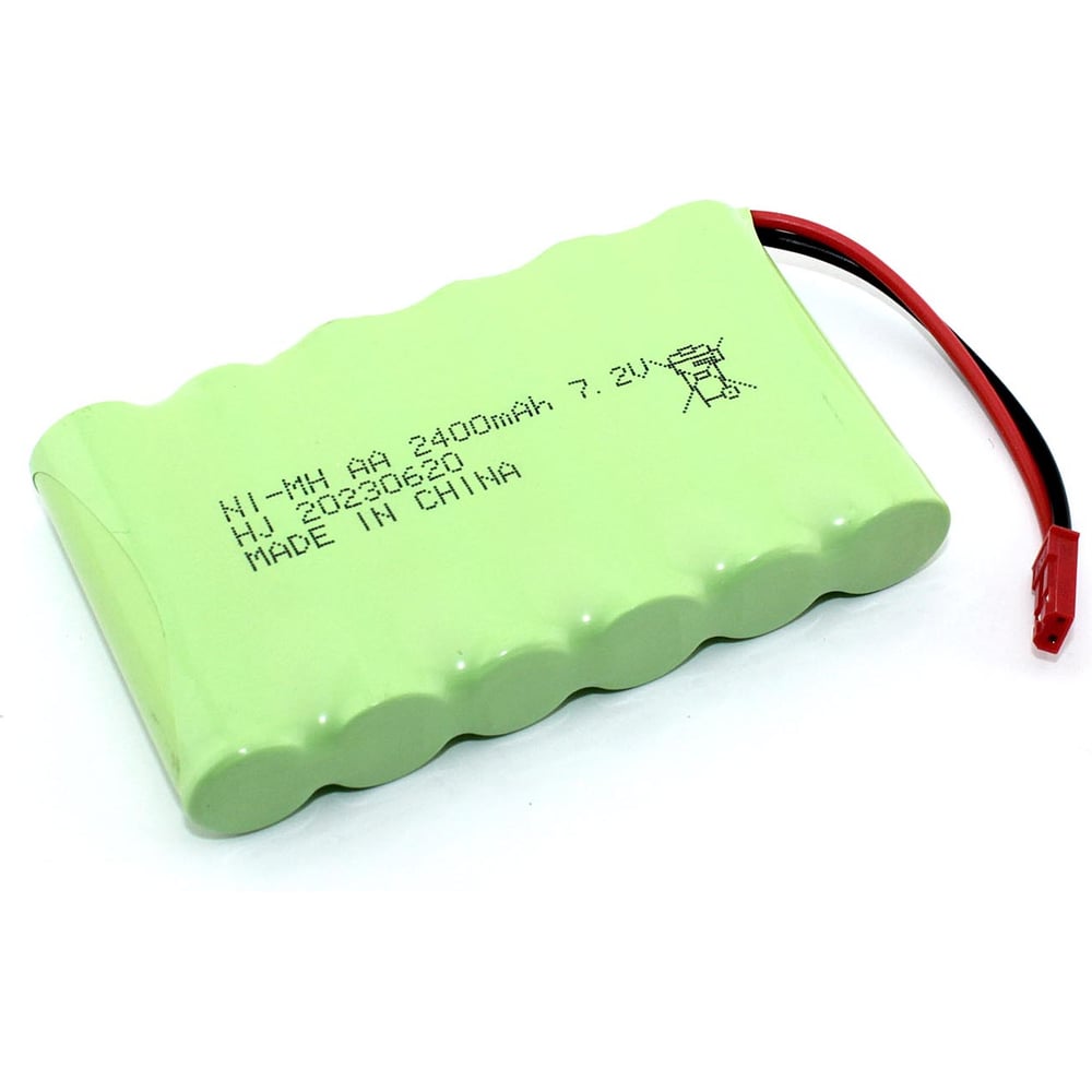Изображение товара Аккумулятор AMPERIN Ni-Mh 6V 2400 mAh AA Flatpack разъем Tamiya 096949