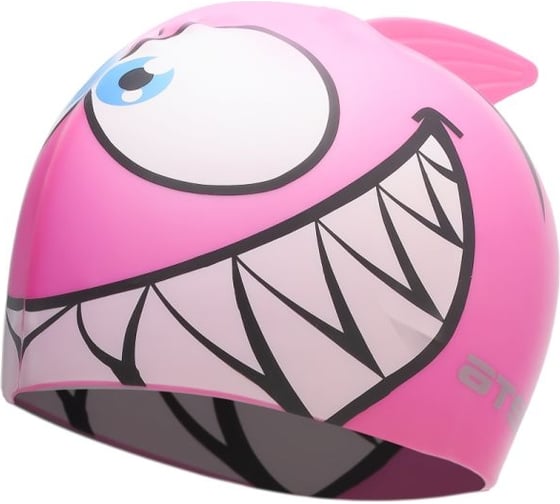 Изображение товара Детская шапочка для плавания ATEMI силикон, рыбка, розовая, FC204 00000098107