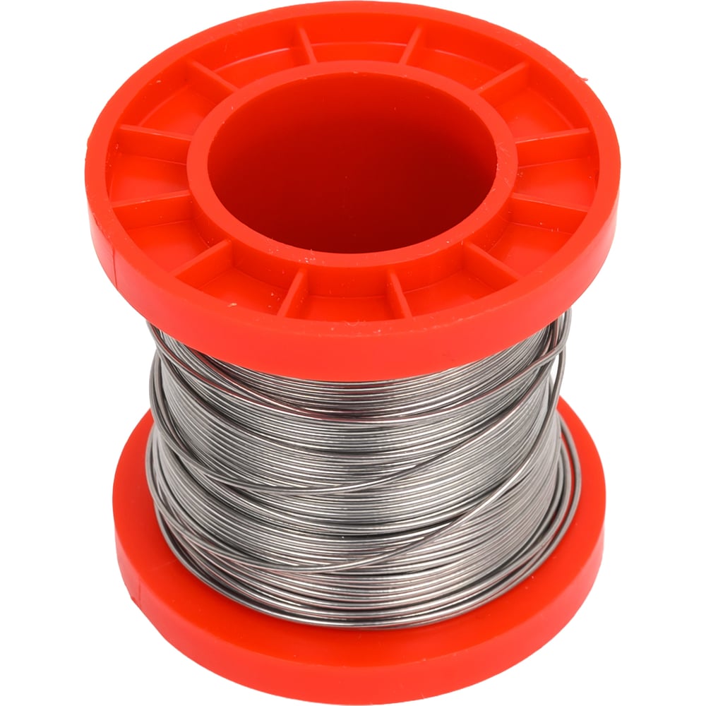 Изображение товара Припой AMPERIN ПОС-61 S61-0.8мм 100г для пайки алюминия меди и латуни