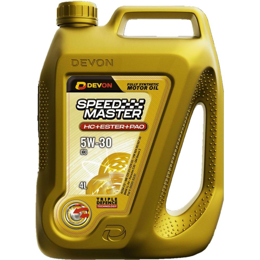 Изображение товара Масло DEVON Speed Master SAE 5W-30 C3 4л синтетическое для дизеля и легковых автомобилей