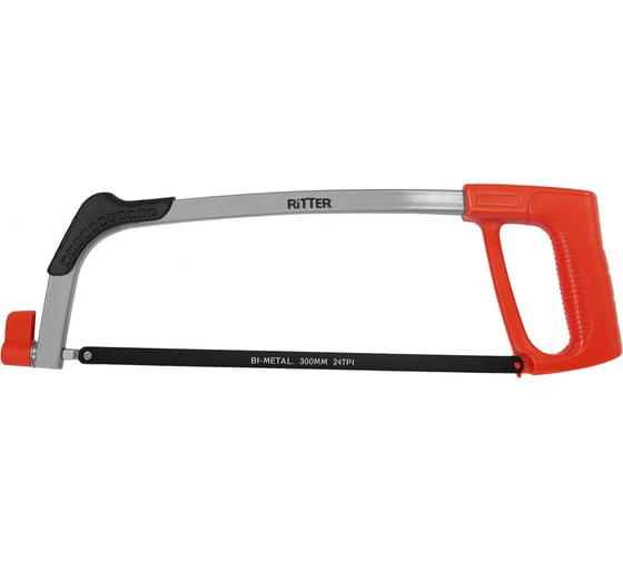 Изображение товара Ножовка RITTER Eco по металлу 300 мм (рег. натяжения, литая рукоятка, биметалл полотно) (48/6/1) HT591201