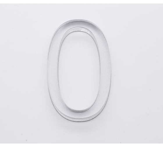 Изображение товара Цифра дверная 0 Brante LOFT 60 мм матовый хром 150179