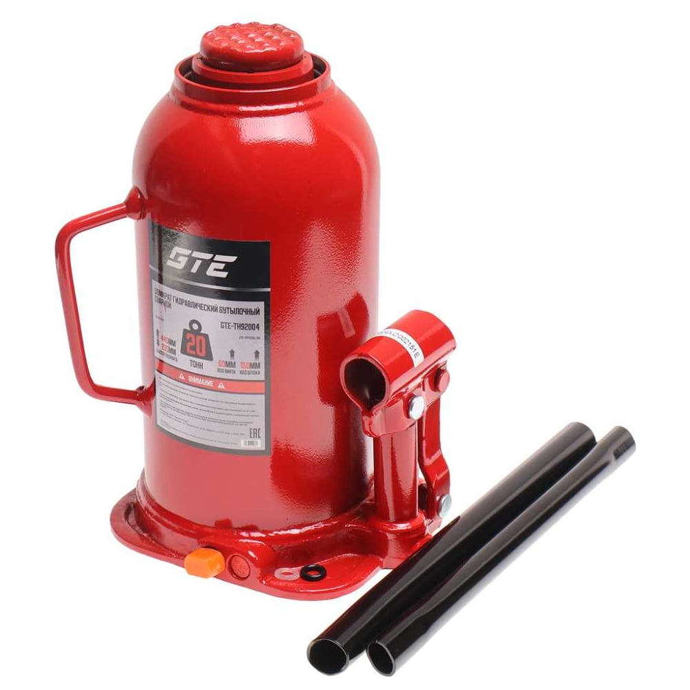 Изображение товара Гидравлический бутылочный домкрат GTE 20т TH92004 профессиональный