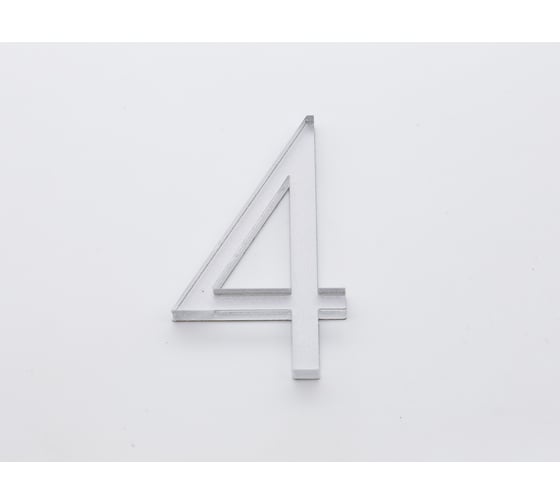 Изображение товара Цифра дверная 4 Brante LOFT 60 мм матовый хром 150183