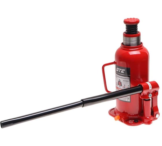 Изображение товара Домкрат гидравлический бутылочный 16т (h min-227мм, h max-457мм, ход штока-150мм, ход винта-80мм) GTE TH91604 248596