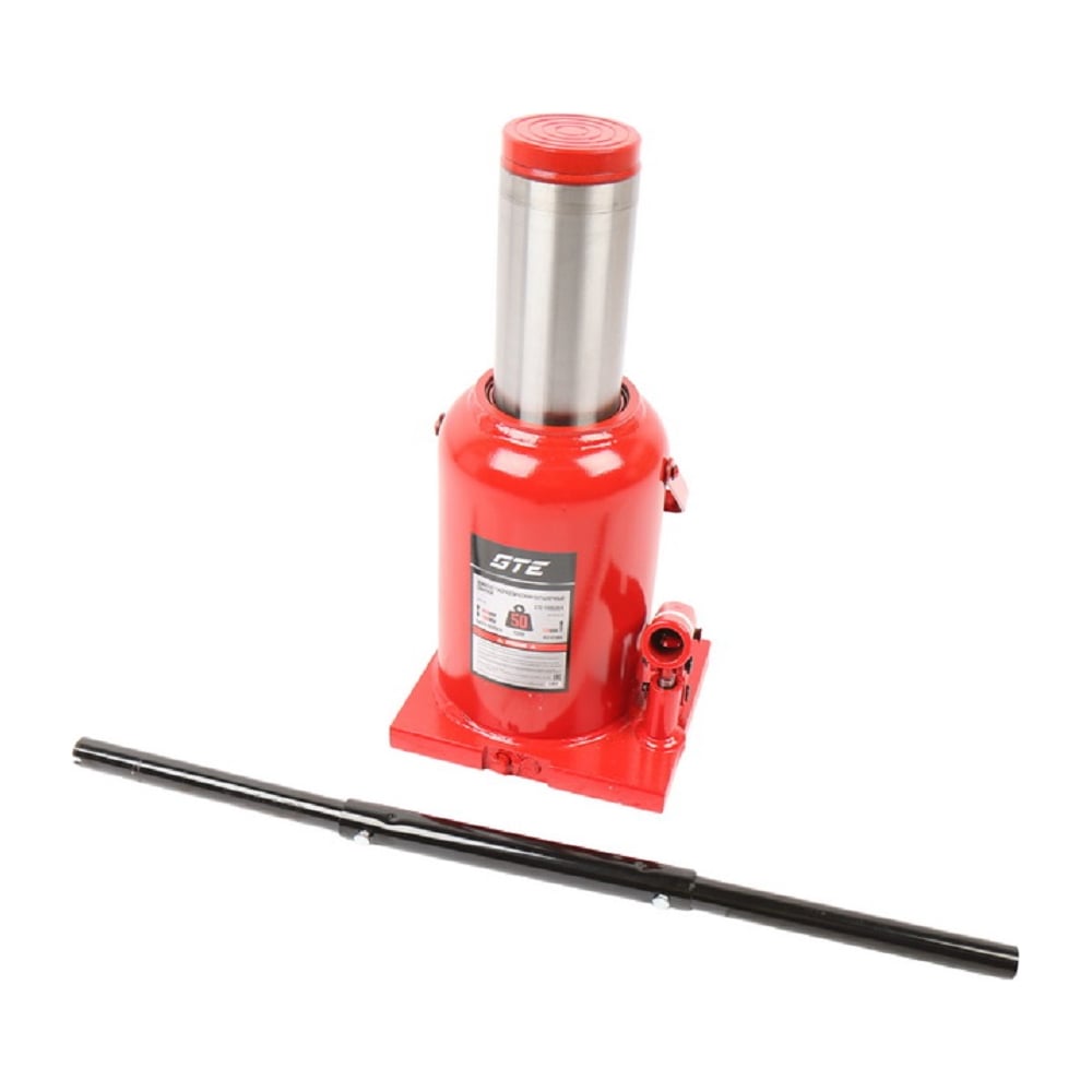 Изображение товара Гидравлический бутылочный домкрат GTE 50т TH95004 профессиональный с предохранительным клапаном