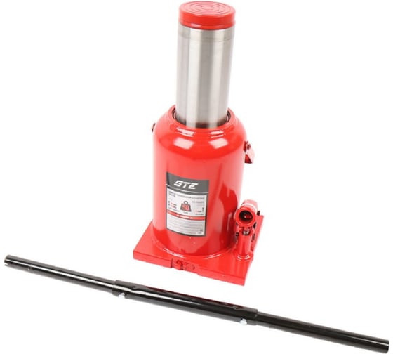 Изображение товара Домкрат гидравлический бутылочный GTE 50т (h min-280мм, h max-450мм, ход штока-170мм) /1/1 GTE-TH95004