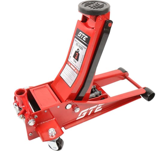 Изображение товара Домкрат подкатной гидравлический двухпоршневой GTE низкопрофильный 3т (h min-75мм. h max-505мм) /1 GTE-TH33013