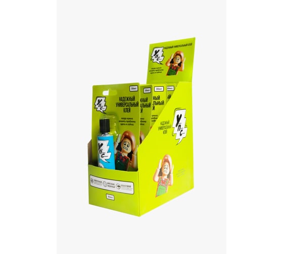 Изображение товара Универсальный клей УПС 30мл, инидивид. Блистер в шоубоксе, 12шт в упаковке 710-08-12