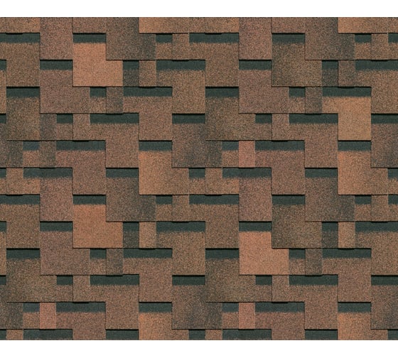 Изображение товара Гибкая черепица DOCKE PIE EURASIA/ЛАБИРИНТ/ Светло-коричневый ZRKP-1172