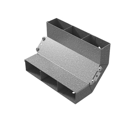 Изображение товара Угол вертикальный внутренний трехканальный OSTEC 350x48, Сендзимир цинк УВВНТ-350х48-СЦ