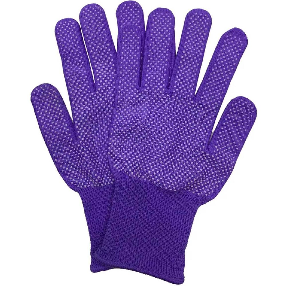 Изображение товара Рабочие перчатки Master-Pro микротач 20 пар фиолетовые размер 8