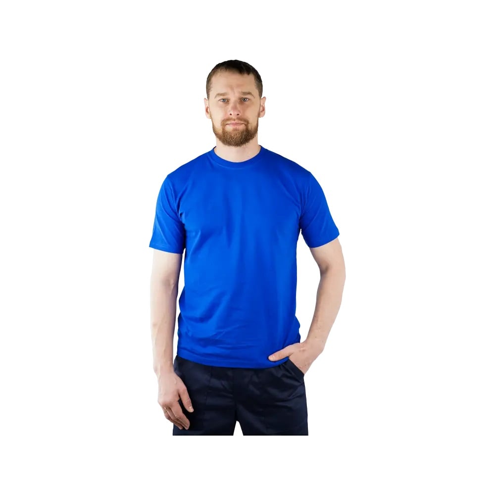 Изображение товара Футболка FORT васильковая р 3XL из хлопка повседневная унисекс