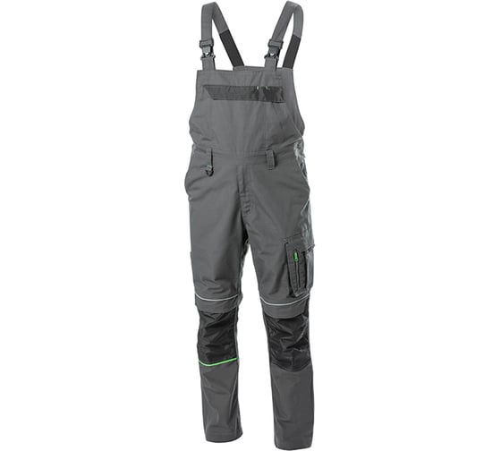 Изображение товара Рабочий полукомбинезон HOEGERT TECHNIK LEMBERG темно-серый, L/52 HT5K801-L