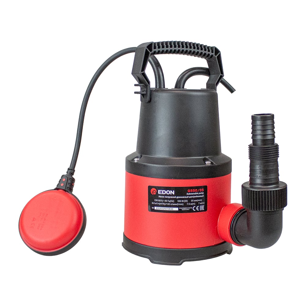 Изображение товара Дренажный насос EDON Q550/35 37628