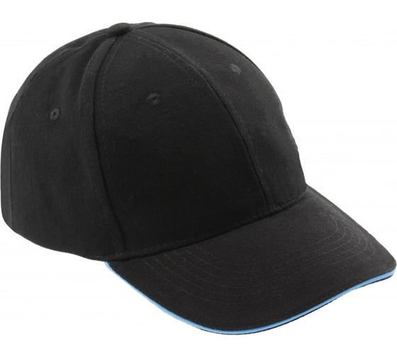 Изображение товара Кепка с козырьком HOEGERT TECHNIK ALF хлопок, черная, универсальный размер 57-61 см HT5K186